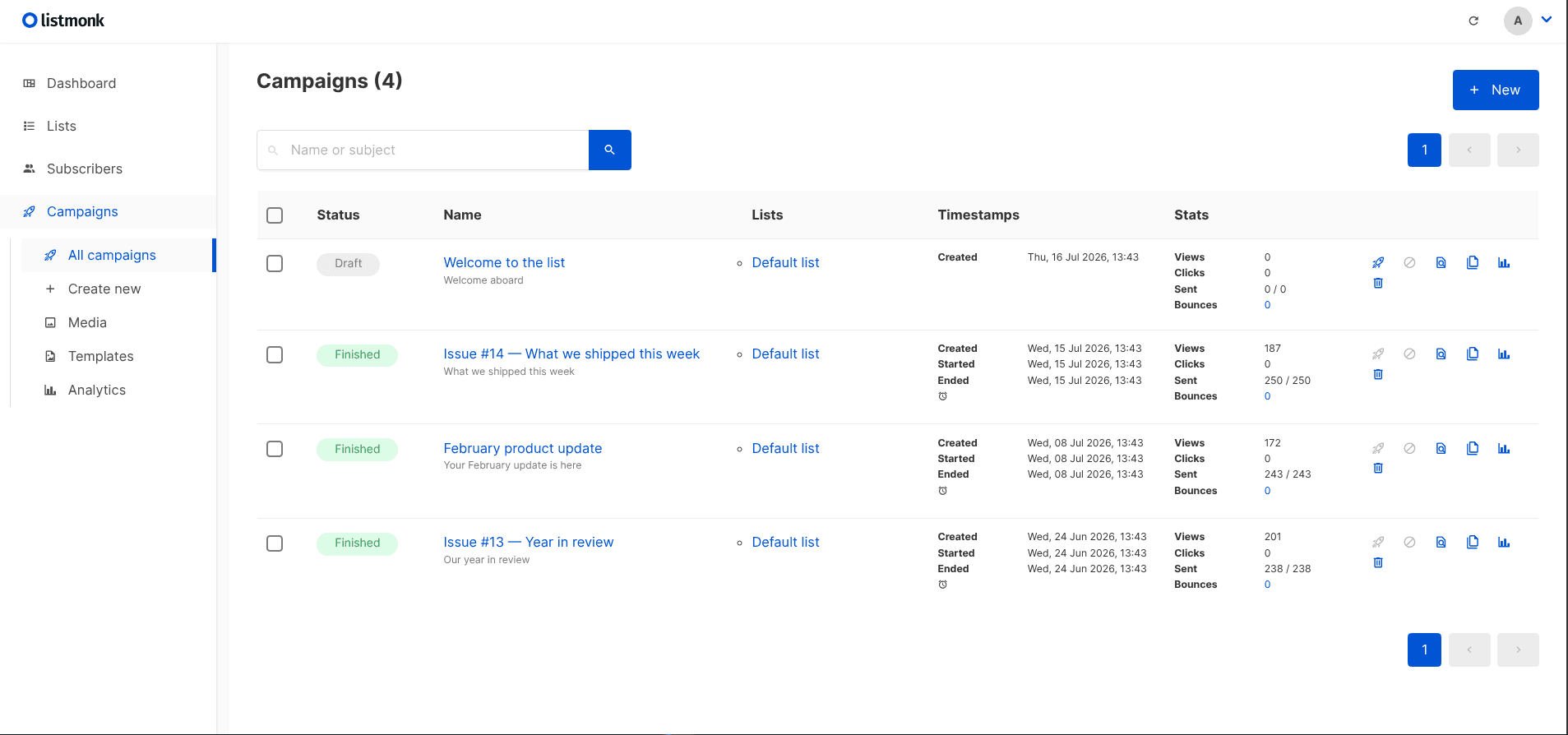 Writing and sending campaigns in Yellaro